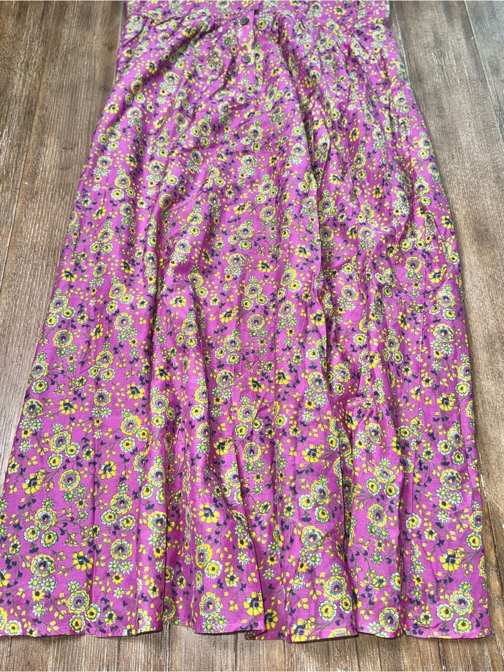 XIRENA Dani Sleeveless Midi Dress Pink Silk Blend Womens Size XS Floral Boho EUC - Picture 8 of 8